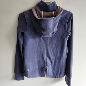 Ivivva By Lululemon Blue Full Zip Hooded Sweatshirt Hoodie Blue Cozy Size 10
